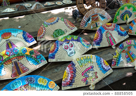 Colorful Mexican souvenir shop 88858505