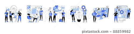 Team communication abstract concept vector 88859982