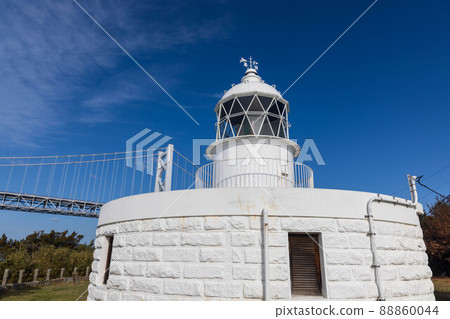 Beautiful sea and bridge view of Yoshima Island in Sakaide City, Kagawa Prefecture, Japan Beautiful sea and bridge view of Yoshima Island in Sakaide City, Kagawa Prefecture, Japan 88860044
