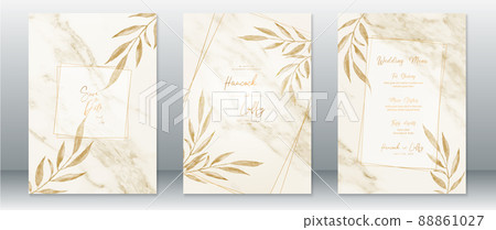 Golden wedding invitation card template Golden wedding invitation card template 88861027