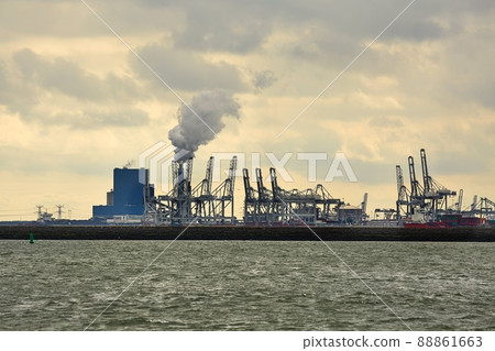 Smoking power plant 88861663