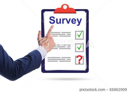 Survey questionnaire with tick boxes 88862009