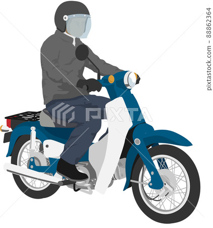 Person who rides a moped 2 Person who rides a moped 2 88862364