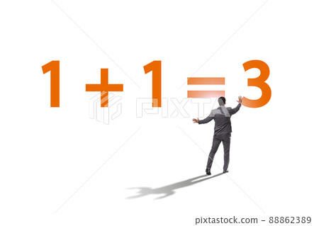 Businessman in synergy business concept Businessman in synergy business concept 88862389