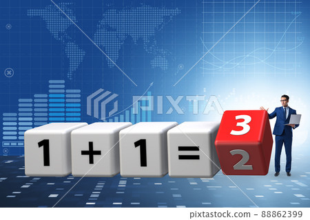 Businessman in synergy business concept Businessman in synergy business concept 88862399