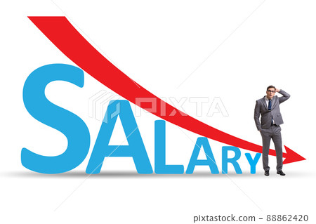 Salary inflation concept in crisis 88862420