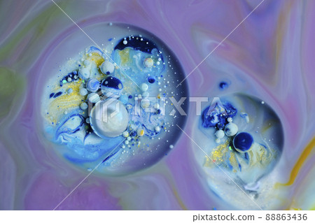 Colorful paint and polka dot abstract background 88863436