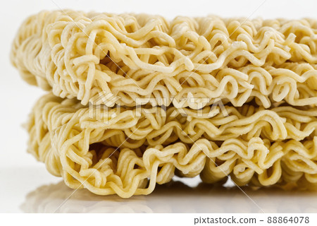 Raw Instant noodles. Close up instant noodles texture for background. Raw Instant noodles. Close up instant noodles texture for background. 88864078