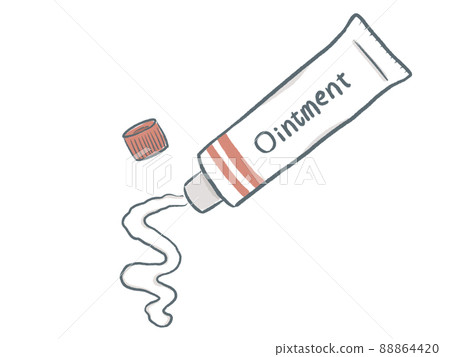 Tube type ointment (red), single item 88864420