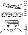 車輛組/旅行（飛機/火車/公共汽車） 88864877