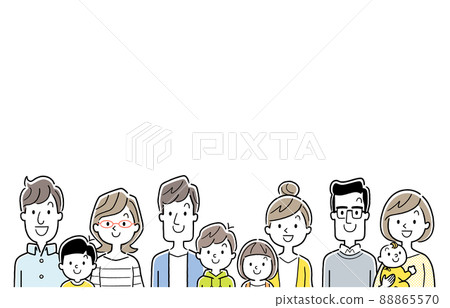 Vector Illustration Material: Family, Parenting Generation, People 88865570
