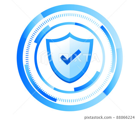 Security illustration material 88866224