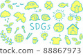 Warm illustrations considering the environment with the theme of SDGS 88867973