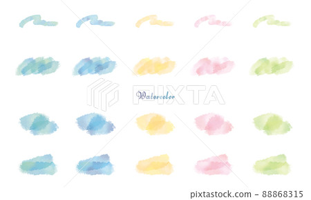 Watercolor touch line heading material 88868315