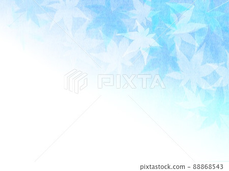 Japanese paper blue and autumn leaves Japanese paper blue and autumn leaves 88868543