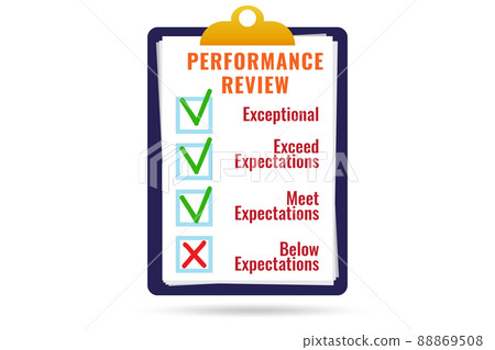 Employee annual performance review concept 88869508
