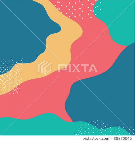 Hello Spring hand sketched background. vintage lettering banner poster template background 88870046