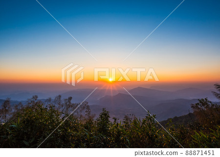 Aerial view, landscape from the top of mountain Aerial view, landscape from the top of mountain 88871451
