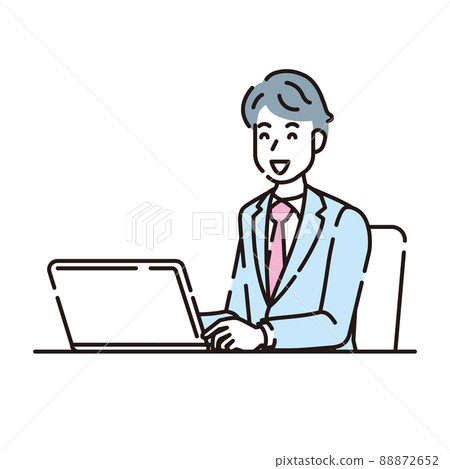 Person illustration line drawing Person illustration line drawing 88872652