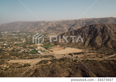 Mountain view from Savitri Mata Temple in Pushkar, India 88873607