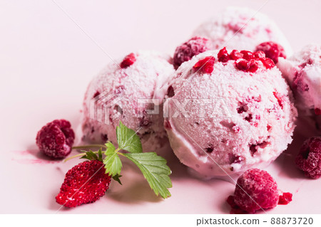 Berry ice cream ice cream image material 88873720