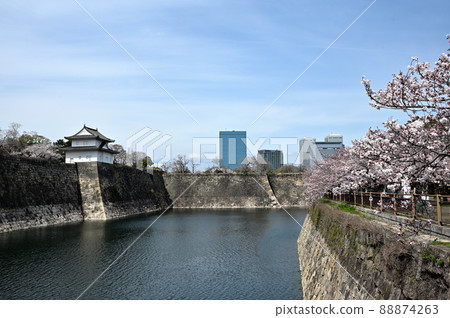 大阪城南外護城河櫻花和大阪商務園 88874263