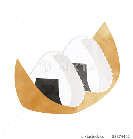 Illustrations on rice balls Illustrations on rice balls 88874491