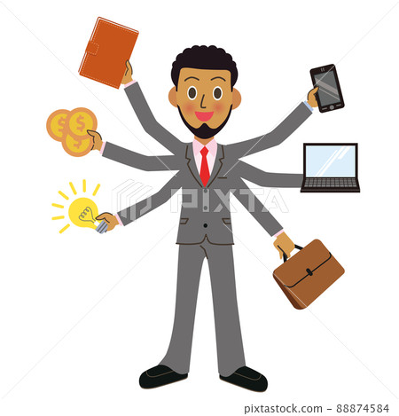 一個在繁忙的工作中取得成功的人 88874584