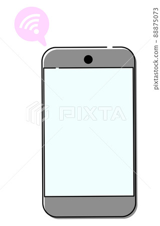 智能手機 wifi 通信插圖素材 智能手機 wifi 通信插圖素材 88875073