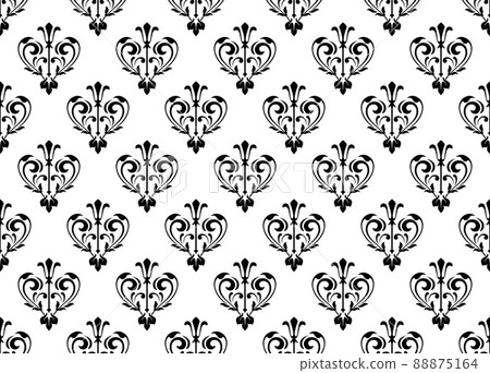 Wallpaper in the style of Baroque. Seamless background. Wallpaper in the style of Baroque. Seamless background. 88875164