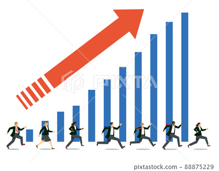 Sales Chart Bar Graph and Running Multinational Male and Female Businessmen 8 Lifestyle Business Infographics Sales Chart Bar Graph and Running Multinational Male and Female Businessmen 8 Lifestyle Business Infographics 88875229