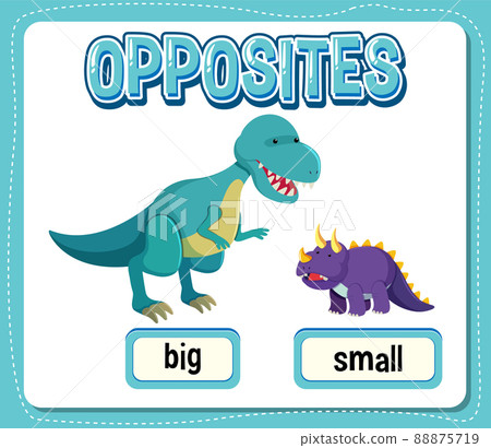 Opposite words for big and small 88875719