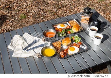 Outdoor cuisine Outdoor lunch at the cottage Outdoor cuisine Outdoor lunch at the cottage 88876743