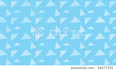 藍色三角形圖案插圖 藍色三角形圖案插圖 88877195