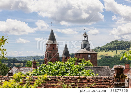 Fortified St-Pierre church, stop on the pilgrimage to Santiago, unusual unity of local Protestants Fortified St-Pierre church, stop on the pilgrimage to Santiago, unusual unity of local Protestants 88877866