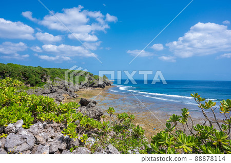Gushikawa Castle Ruins, the southernmost castle ruins on the main island of Okinawa, taken in April 2022 88878114