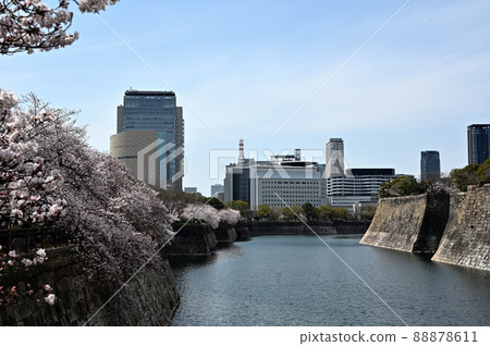 Osaka Government Building and Osaka Castle Sotobori Osaka Government Building and Osaka Castle Sotobori 88878611