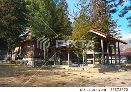 岡山縣加賀區賀茂總社瑞神門、海殿和大殿2吉備中央町 88878876