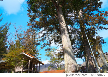 加茂總社的神社和藍天 岡山縣加賀區吉備中央鎮 1 88878877