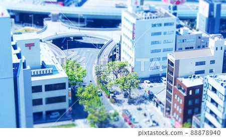 Diorama-style cityscape around Sakaihigashi Station Diorama-style cityscape around Sakaihigashi Station 88878940