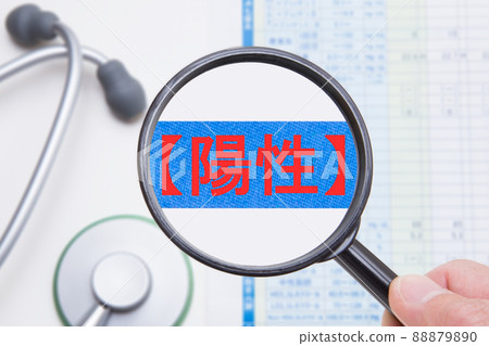 Test result positive image Test result positive image 88879890