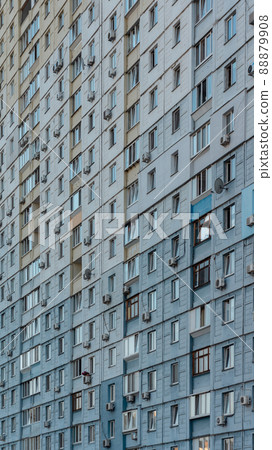 sleeping district and buildings of big city, urban jungle architecture 88879908