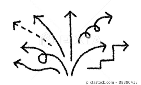 Many kinds of arrows_black Many kinds of arrows_black 88880415