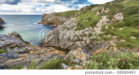 Coastline and Cliffs, Buelna, Asturias, Spain Coastline and Cliffs, Buelna, Asturias, Spain 88880465