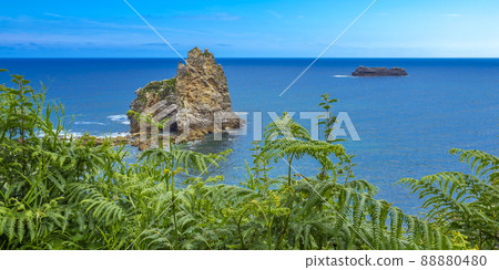 Islote de los Picones, Beach of Castiellu, Asturias, Spain 88880480