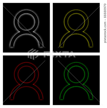 代表上身數字的多個圖標 代表上身數字的多個圖標 88880970
