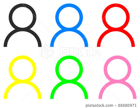 代表上身數字的多個圖標 88880971