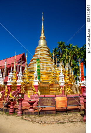 Wat Phan Tao, temple in Old city Chiang Mai, Thailand Wat Phan Tao, temple in Old city Chiang Mai, Thailand 88881945