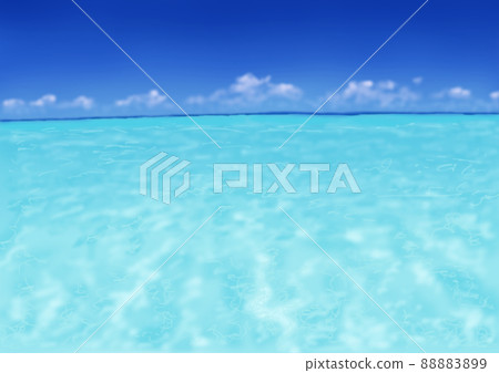 鈷藍色的大海和藍天 鈷藍色的大海和藍天 88883899