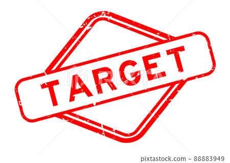 Grunge red target word rubbber seal stamp on white background Grunge red target word rubbber seal stamp on white background 88883949